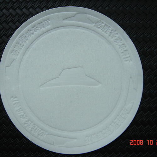 Custom printed / debossed paper coaster 100mm Paper coaster 100mm image